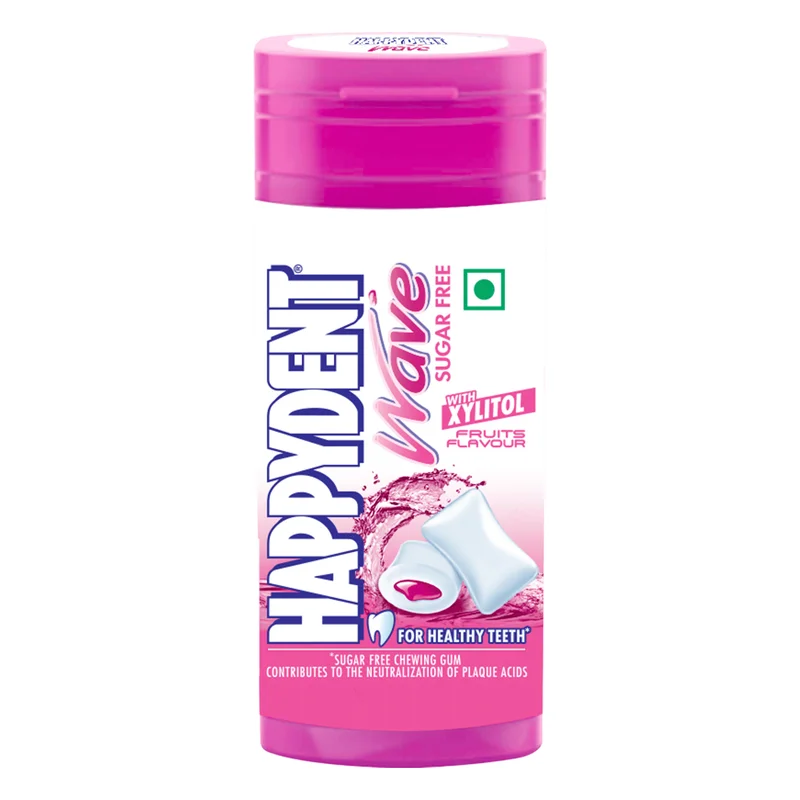 Happydent Wave Sugarfree Chewing Gum - Fruits