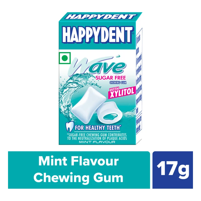 Happydent Wave Sugarfree Chewing Gum - Mint
