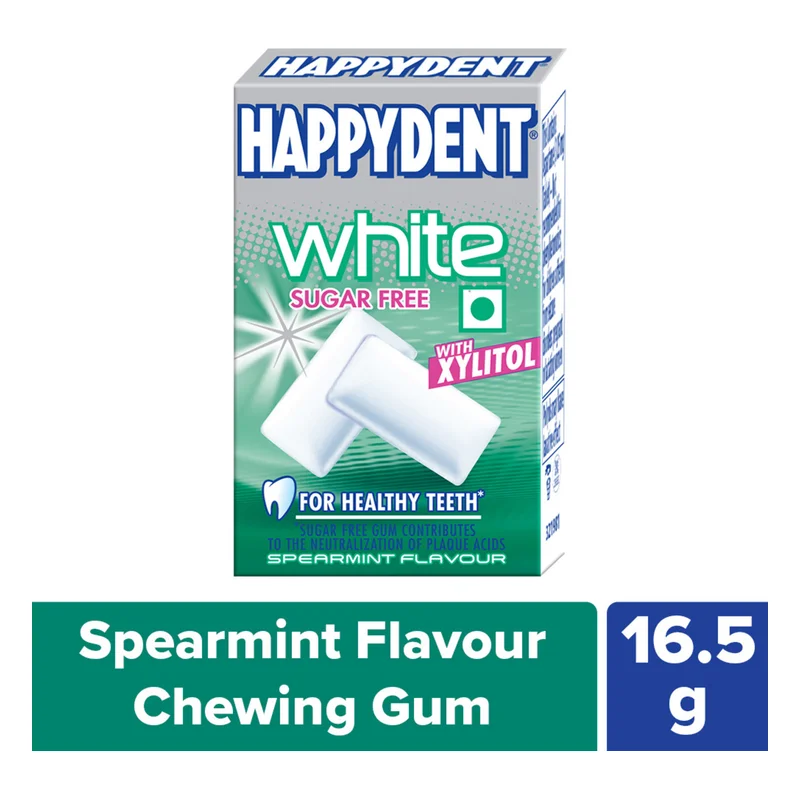 Happydent White Sugarfree Chewing Gum - Spearmint