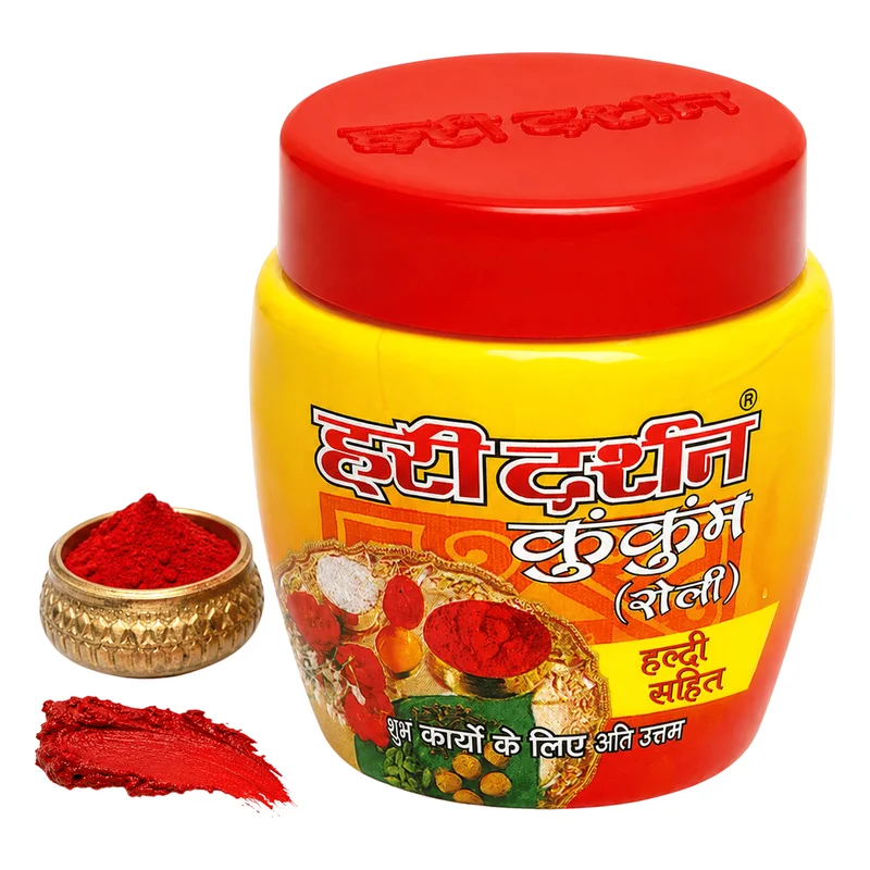 Hari Darshan Kumkum Roli Chandan Tika - Red