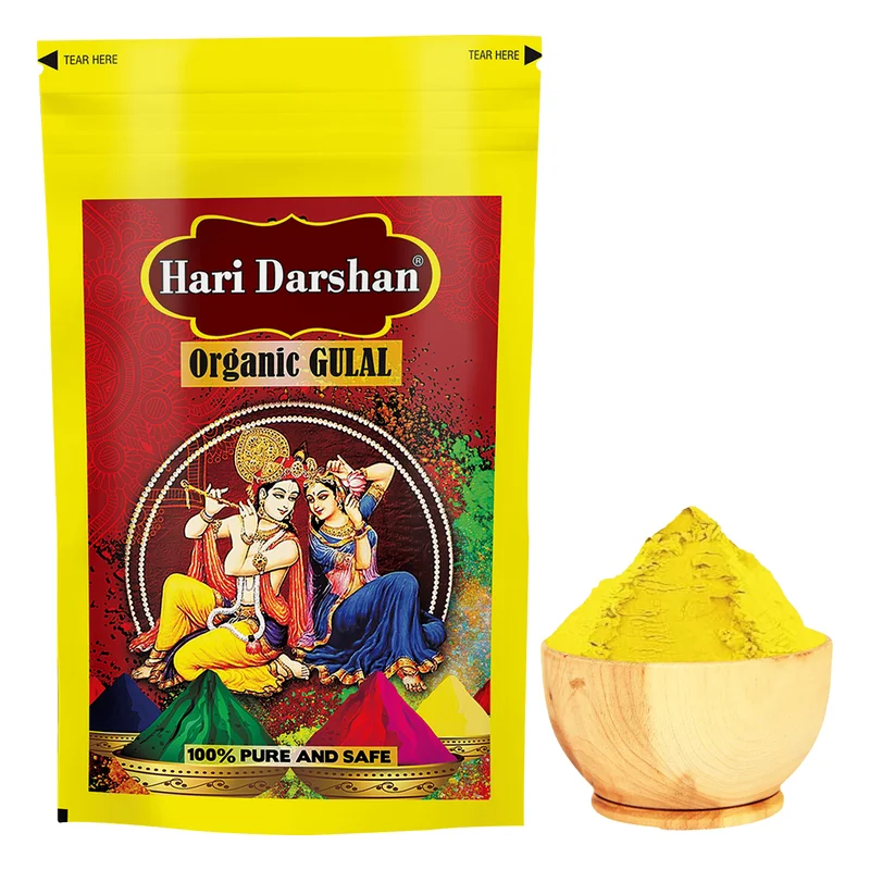 Hari Darshan Organic Gulal - Orange