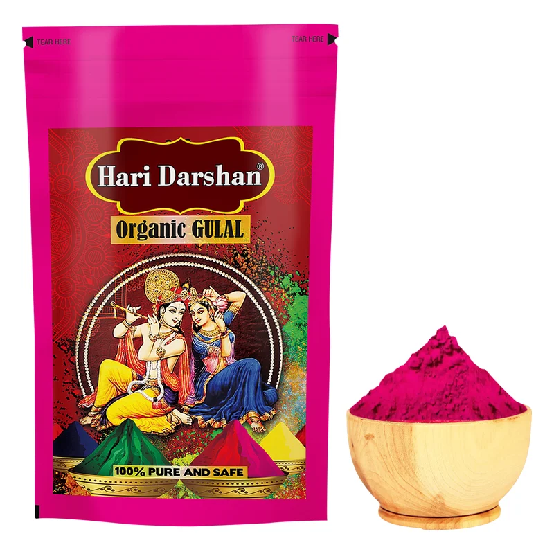 Hari Darshan Organic Gulal - Pink