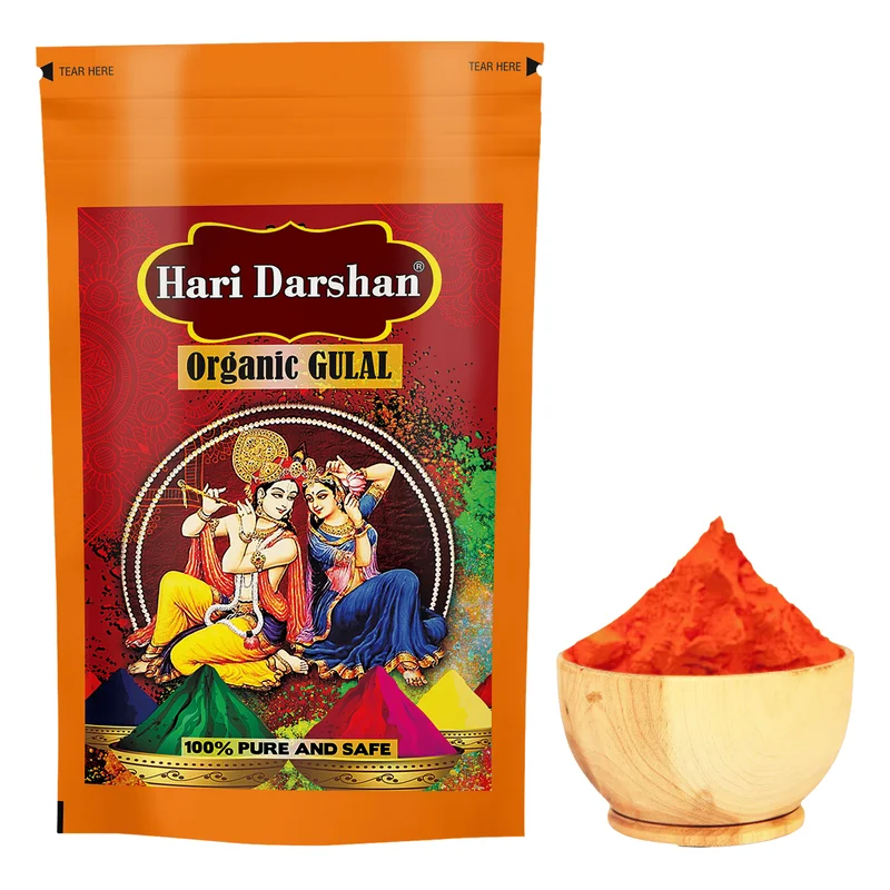 Hari Darshan Organic Gulal - Yellow
