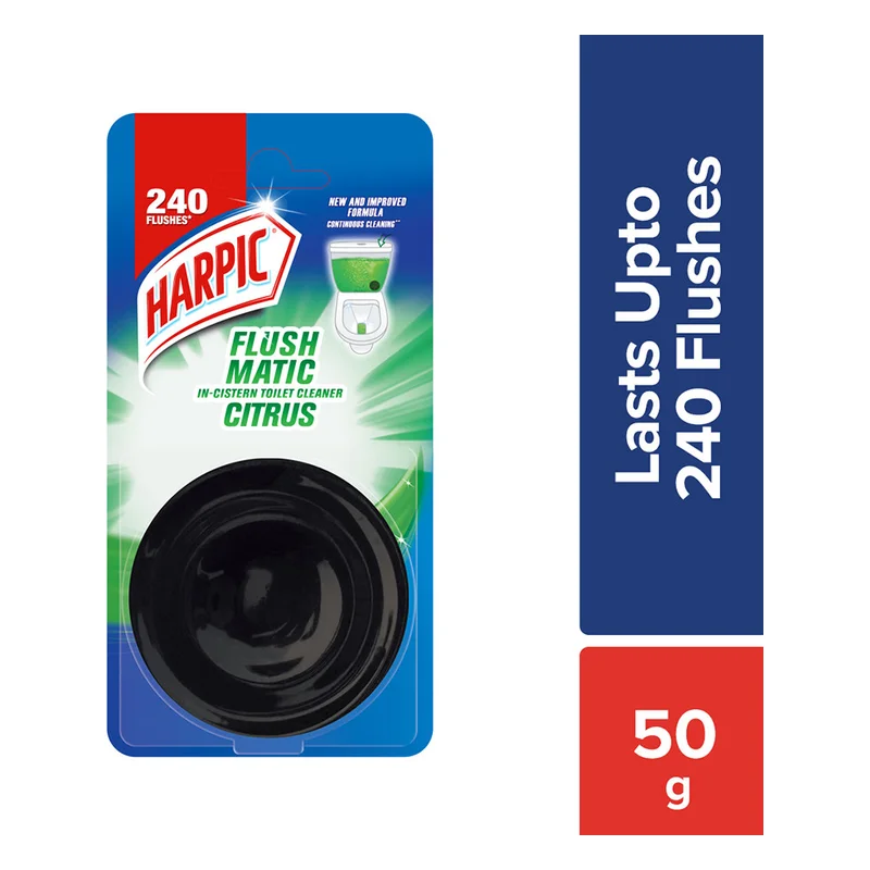 Harpic Flushmatic In-Cistern Toilet Cleaner Block - Citrus