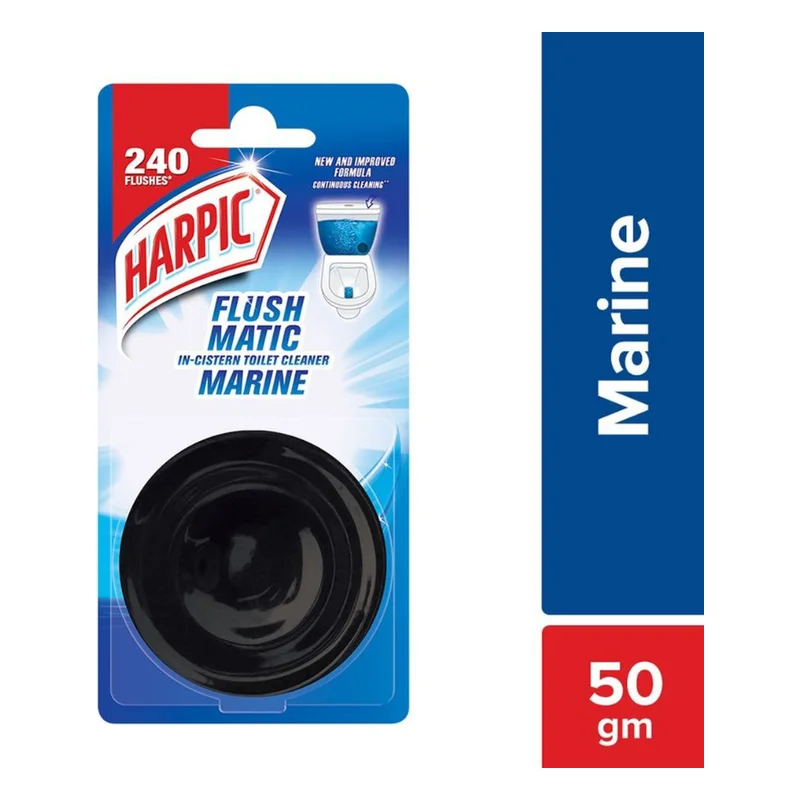 Harpic Flushmatic In-Cistern Toilet Cleaner Block - Marine