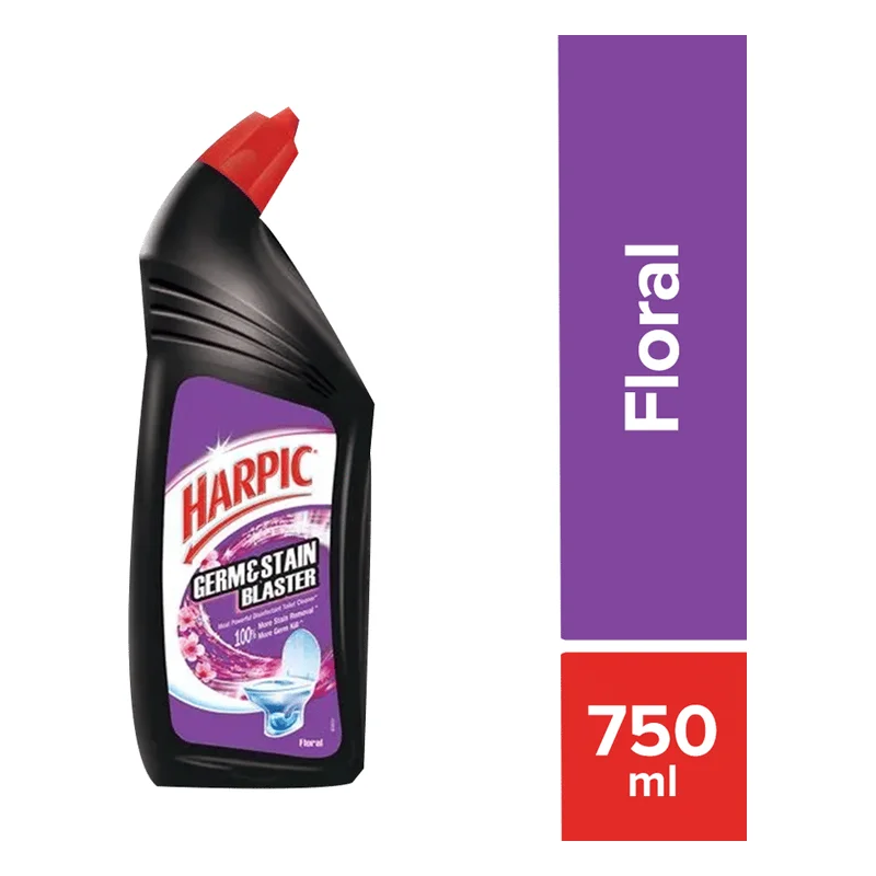 Harpic Germ & Stain Blaster Toilet Cleaner - Floral