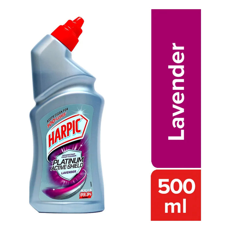 Harpic Platinum Active-Shield Toilet Cleaner - Lavender