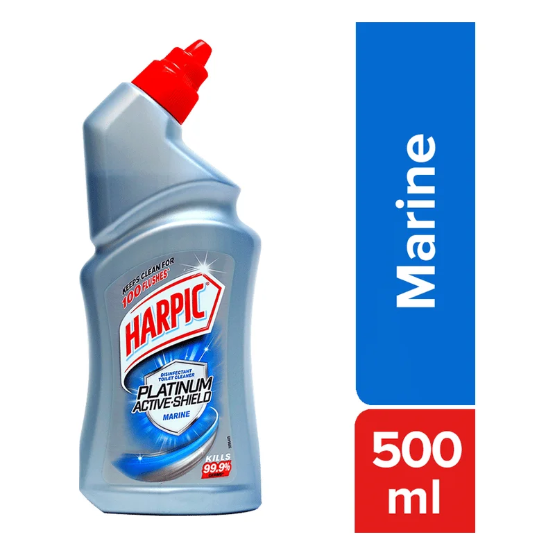 Harpic Platinum Active-Shield Toilet Cleaner - Marine