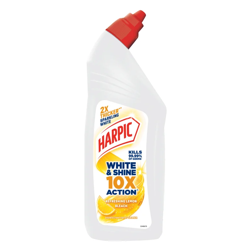 Harpic White & Shine Bleach Toilet Cleaner - Refreshing Lemon