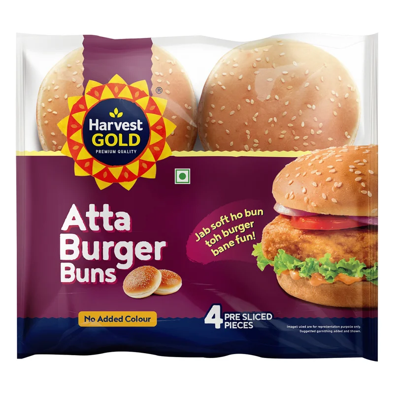 Harvest Gold Atta Burger Buns