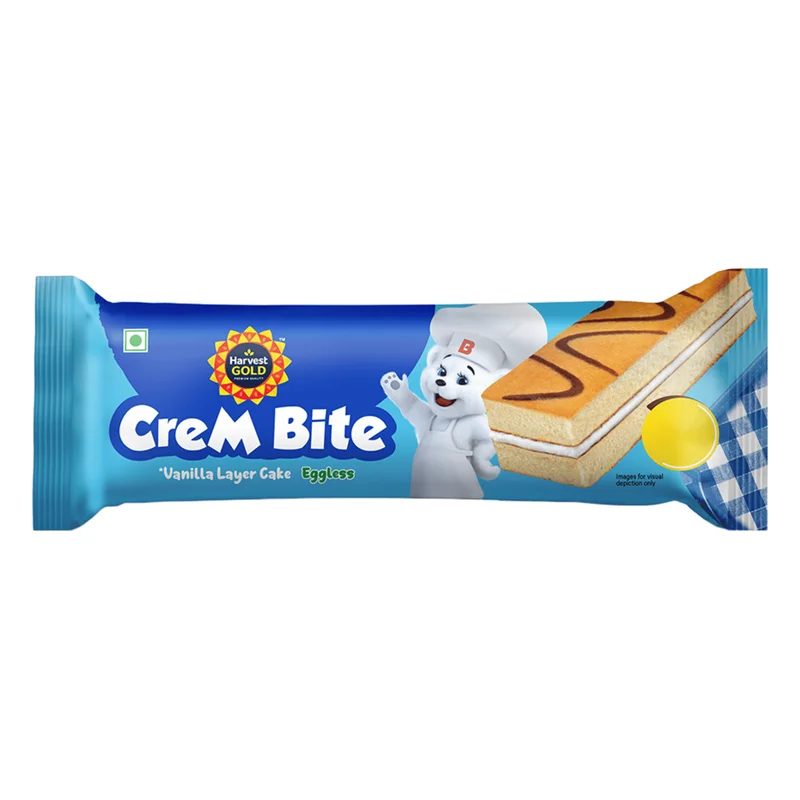 Harvest Gold Crem Bite Vanilla Layer Cake