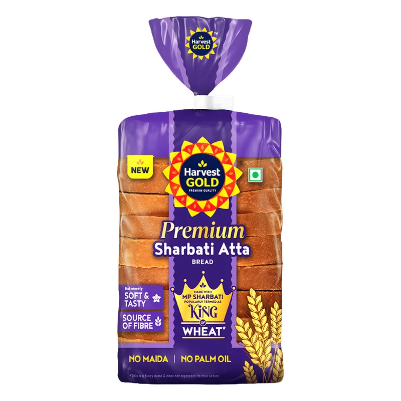 Harvest Gold Premium Sharbati Atta Wheat Bread