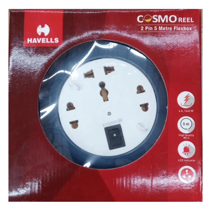 Havells Cosmo Reel Flexbox 3 Socket 5m