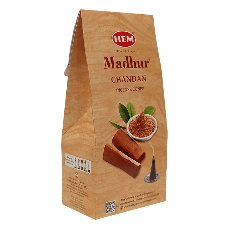 HEM Madhur Chandan Dhoop Cones