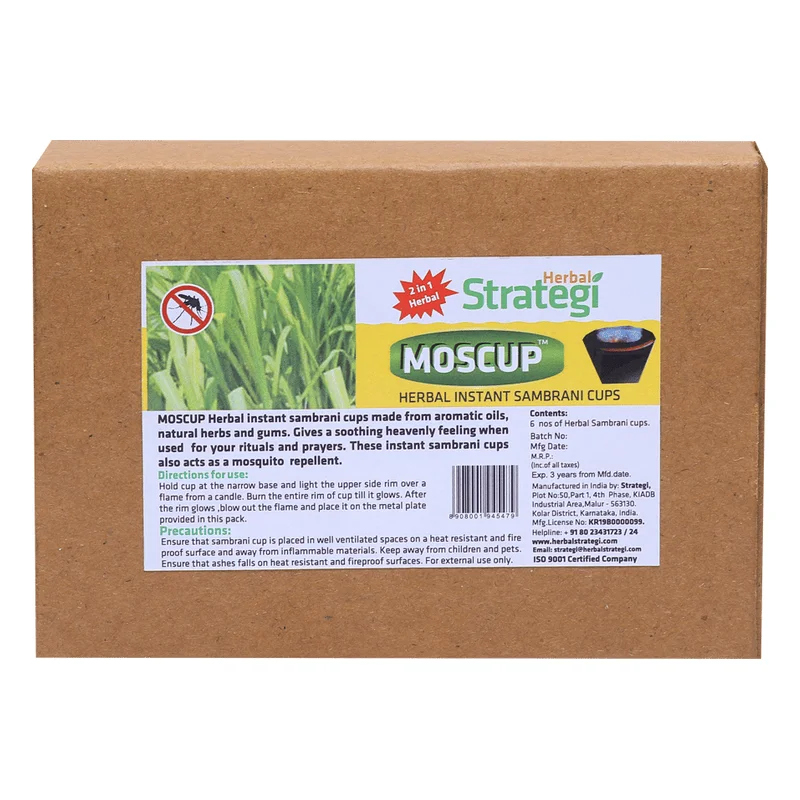 Herbal Strategi Moscup Instant Sambrani Cups