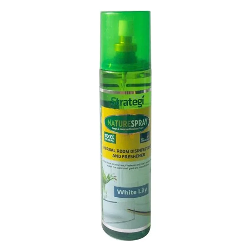 Herbal Strategi Nature Spray Room Disinfectant & Freshener - White Lily