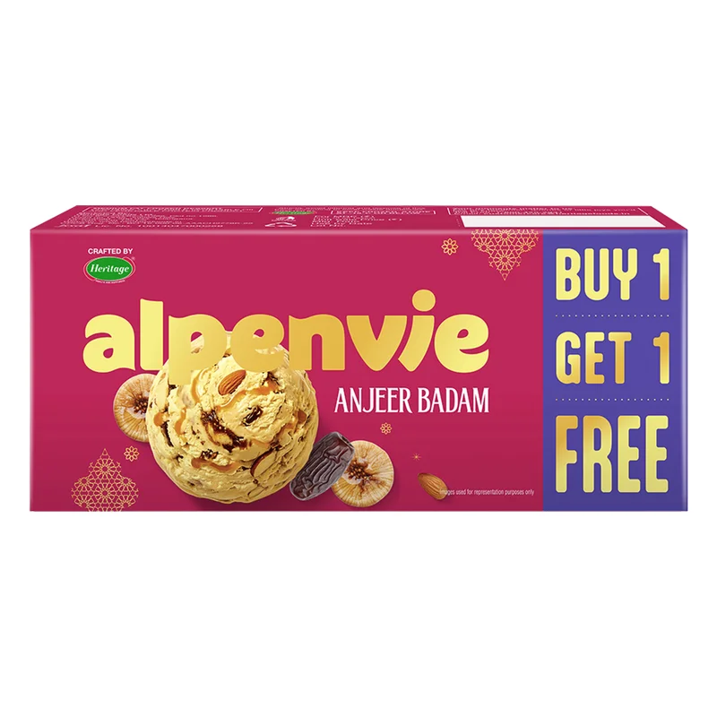 Heritage Alpenvie Anjeer Badam Ice Cream