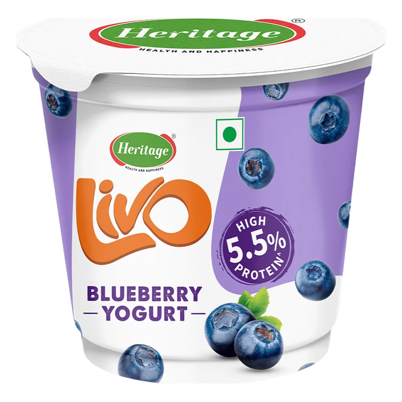 Heritage Livo Blueberry Yogurt