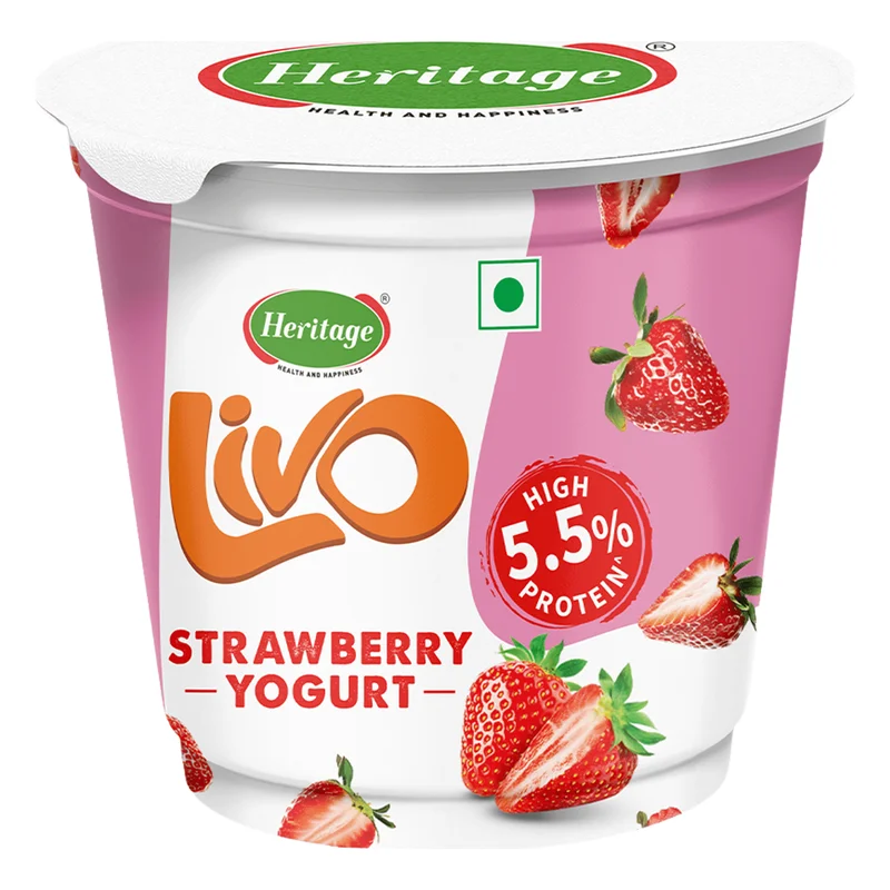 Heritage Livo Strawberry Yogurt