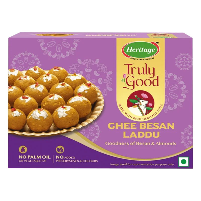 Heritage Truly Good Ghee Besan Laddu
