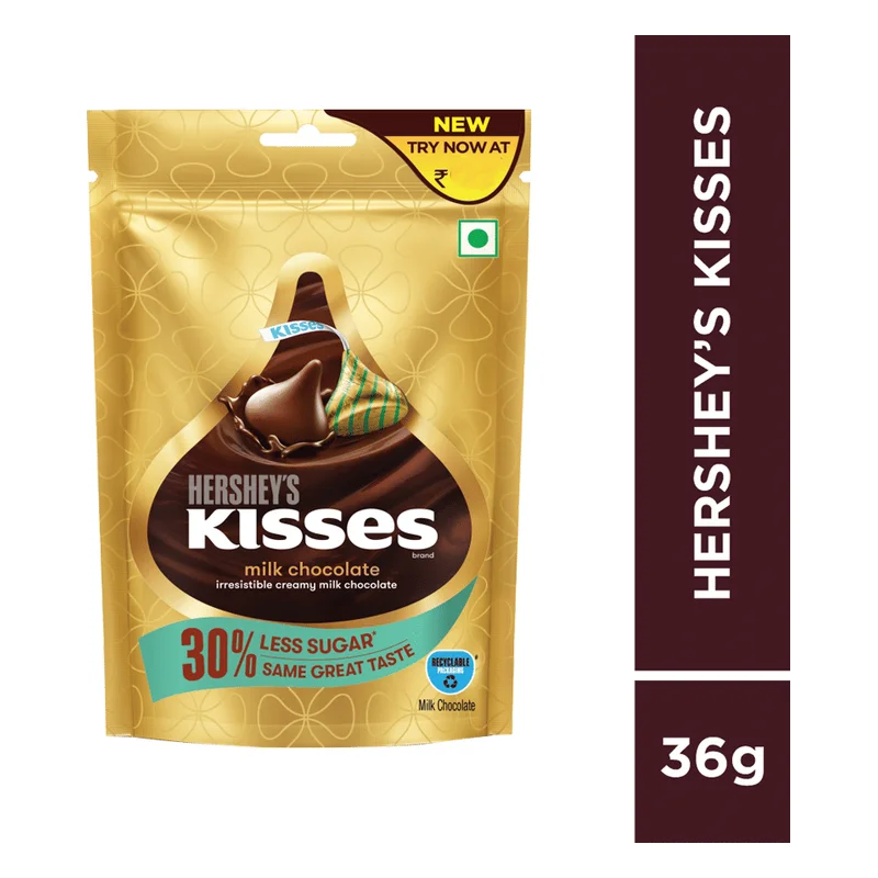 Hershey's Kisses Creamy Milk 30% Less Sugar