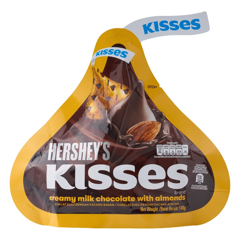 Hershey's Kisses Milk Chocolate with Almonds (Imported)