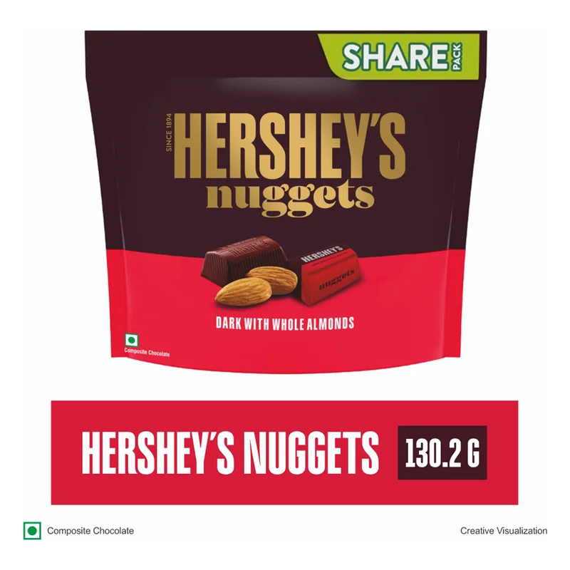 Hershey's Nuggets Dark Chocolate with Almonds