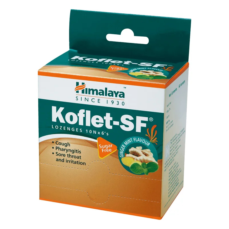 Himalaya Koflet-SF Ginger Mint Lozenges