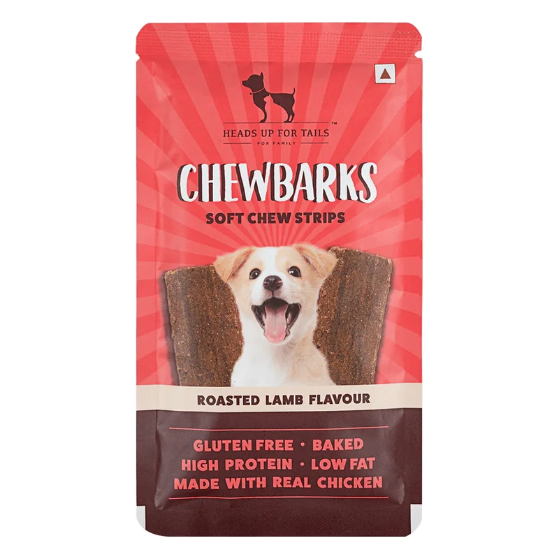 HUFT Chewbarks Roasted Lamb Soft Chew Strips Dog Treat