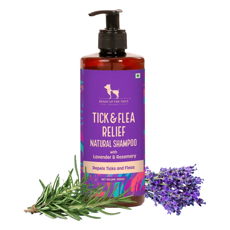 HUFT Flea & Tick Relief Natural Dog Shampoo - Lavender & Rosemary