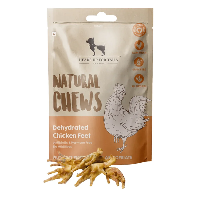 HUFT Natural Chews Dehydrated Chicken Feet Dog Treat