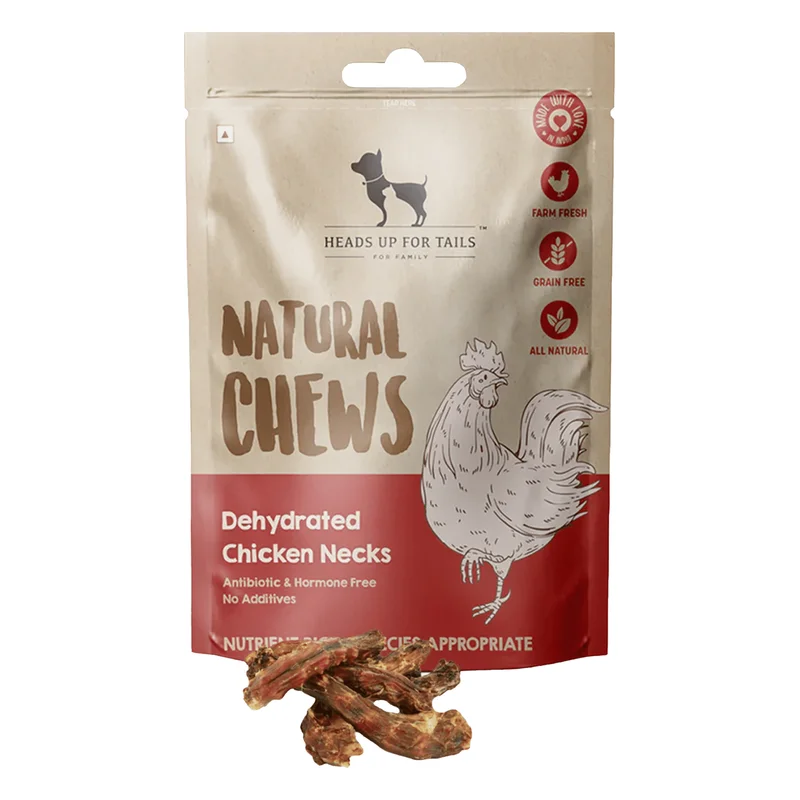 HUFT Natural Chews Dehydrated Chicken Necks Dog Treat