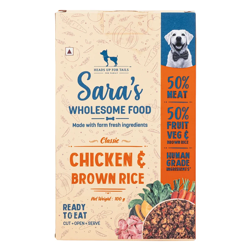 HUFT Sara's Wholesome Classic Chicken & Brown Rice Dog Food