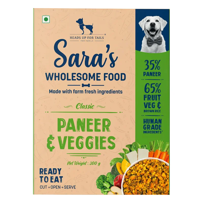 HUFT Sara's Wholesome Classic Paneer & Veggies Dog Food