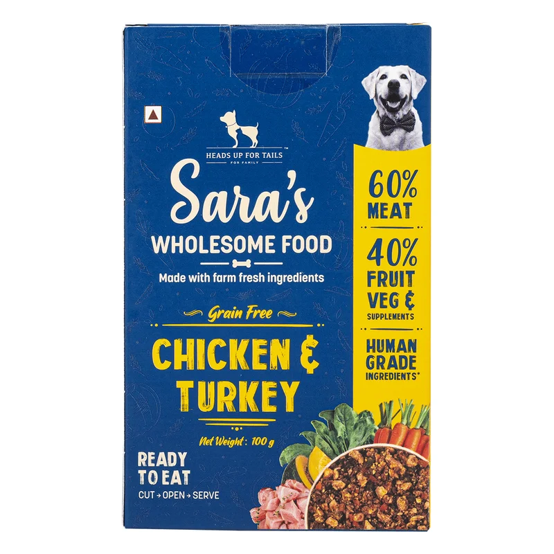 HUFT Sara's Wholesome Grain Free Chicken & Turkey Dog Food