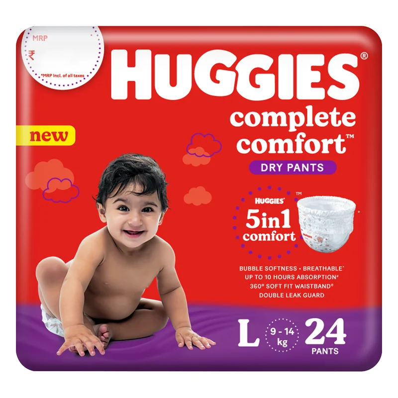 Huggies Complete Comfort Dry Pants Large