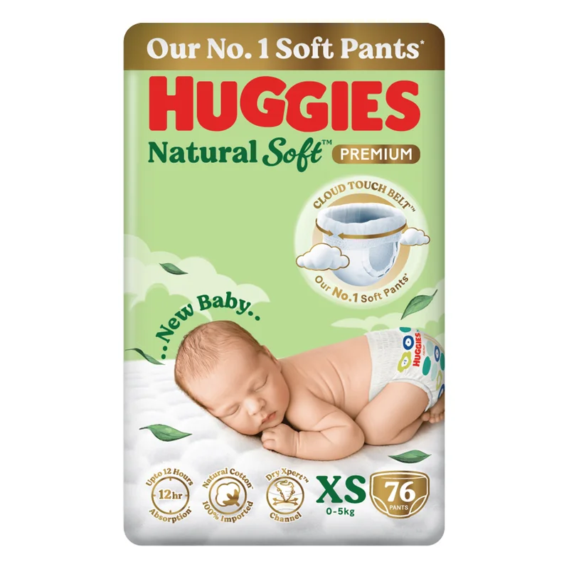 Huggies Natural Soft Diapers Extra Small