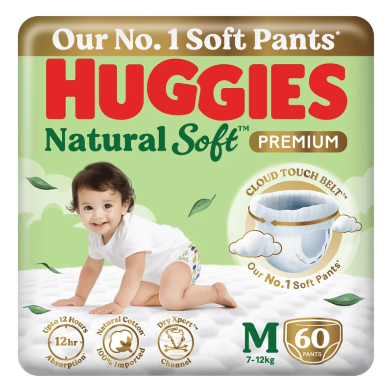 Huggies Natural Soft Diapers Medium