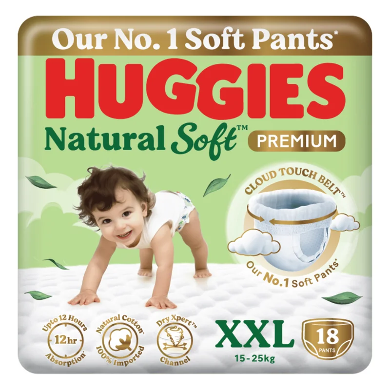 Huggies Natural Soft Diapers XXL