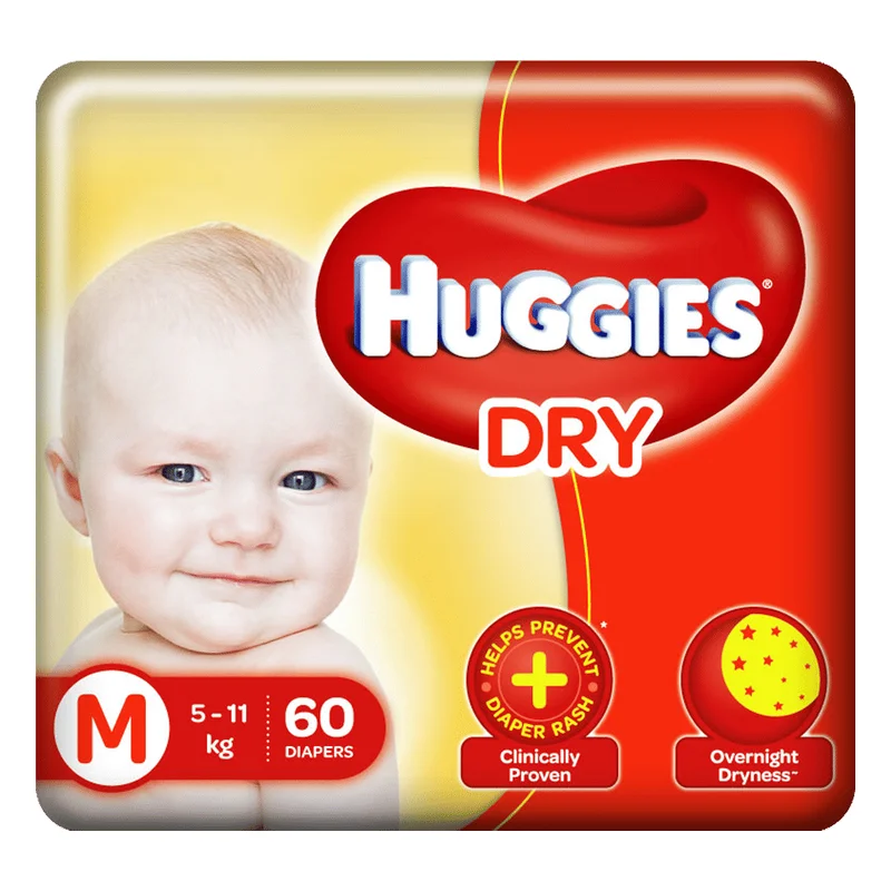 Huggies New Dry Diapers Medium