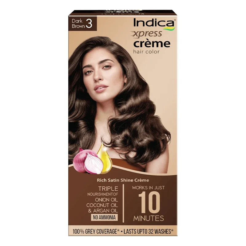 Indica Xpress Creme Hair Colour - Dark Brown 3