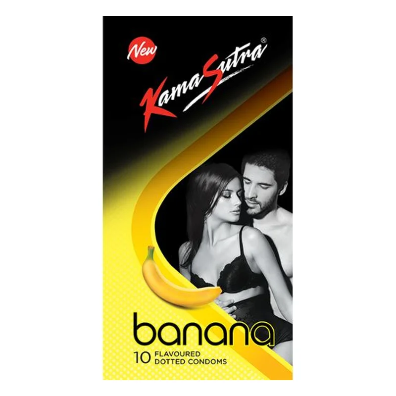 KamaSutra Excite Banana Flavoured Dotted Condoms