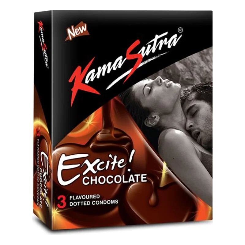 KamaSutra Excite Chocolate Flavoured Dotted Condoms