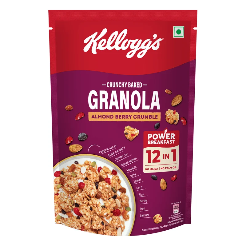 Kellogg's Crunchy Almond Berry Crumble Granola