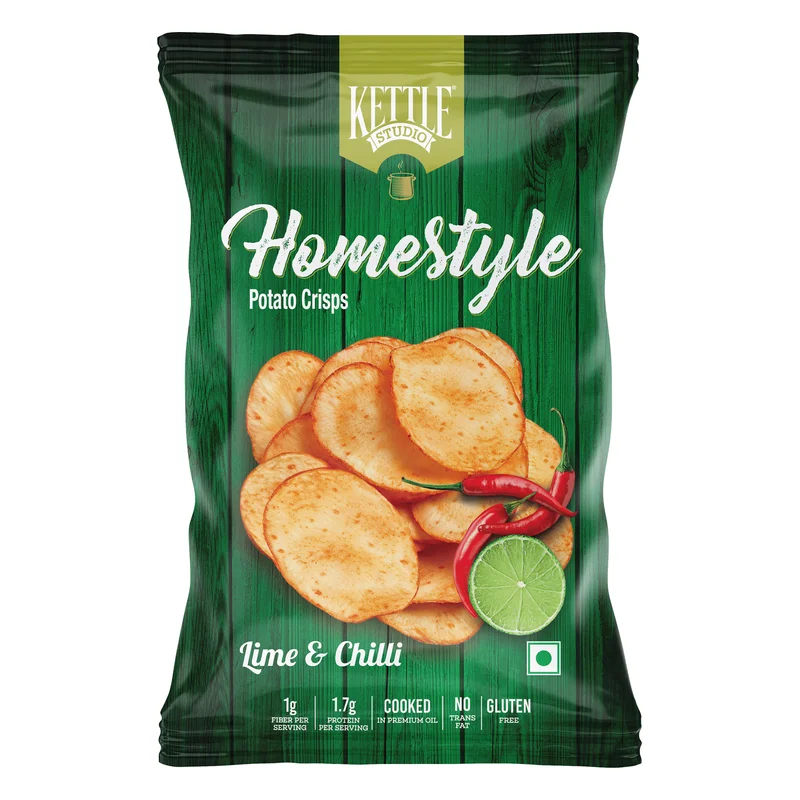 Kettle Studio Homestyle Lime & Chilli Potato Crisps