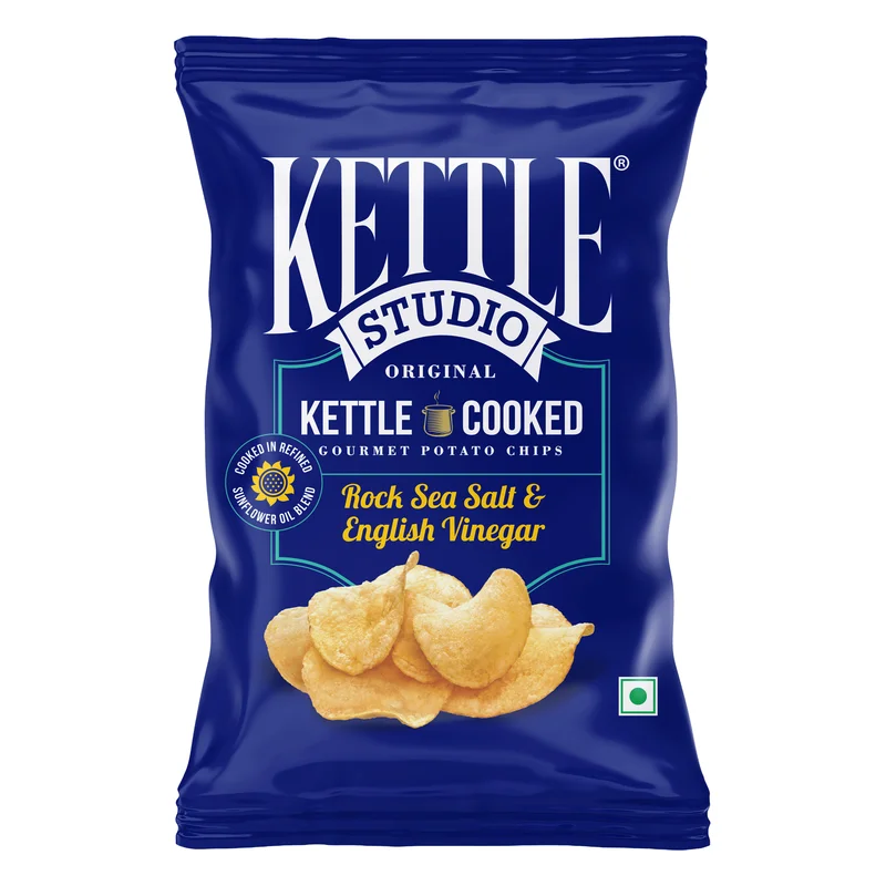 Kettle Studio Rock Sea Salt & English Vinegar Potato Chips