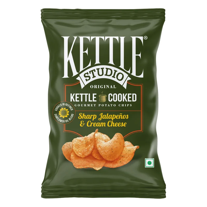 Kettle Studio Sharp Jalapenos & Cream Cheese Potato Chips