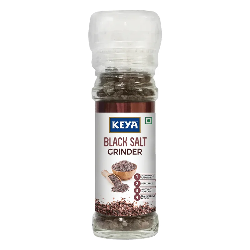 Keya Black Salt Grinder