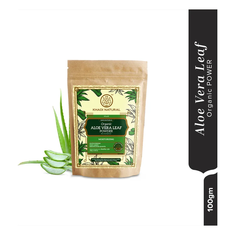 Khadi Natural Aloe Vera Leaf Organic Powder