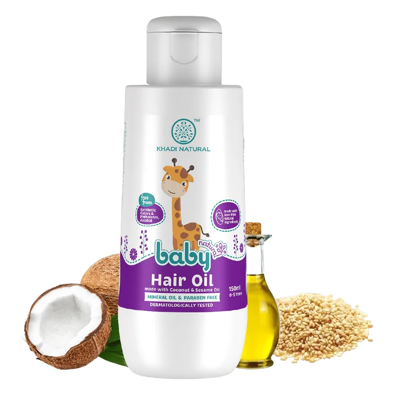 Khadi Natural Baby Hair Oil with Coconut & Sesame